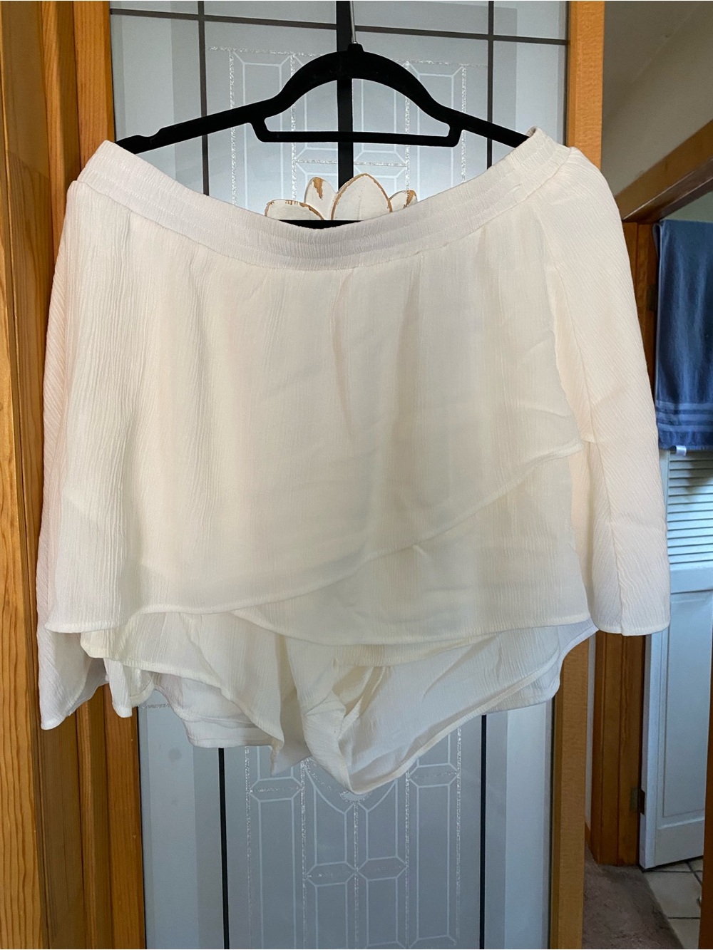 torrid Cream Layered Chiffon Skort